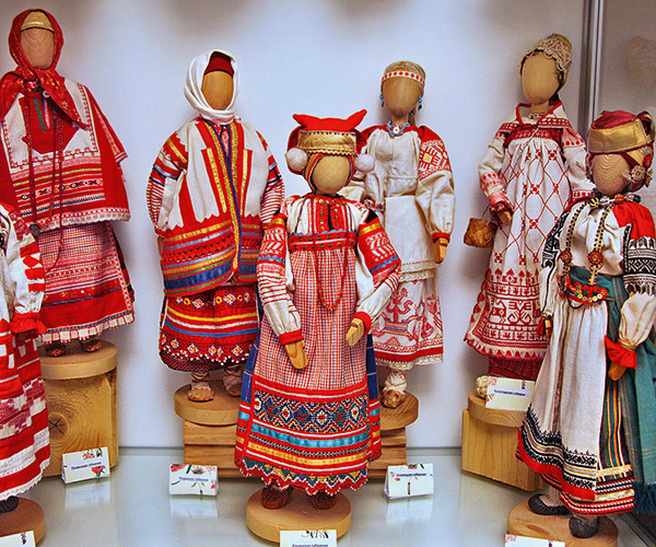 微型俄罗斯民族服装迷你博物馆